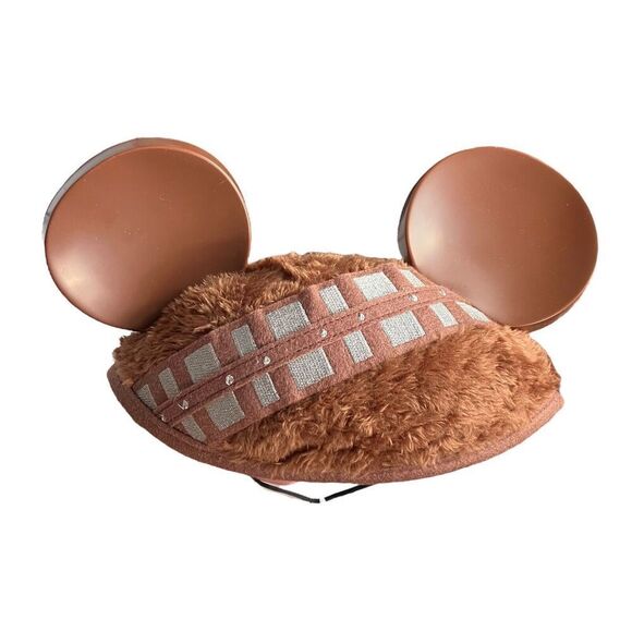 STAR WARS Chewbacca Furry Mickey Mouse Ears Hat Disney‎ Parks Disneyland Adult - Picture 1 of 5